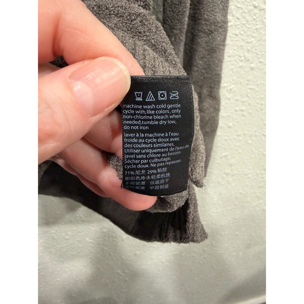 Barefoot Dreams CozyChic Ultra Lite Tunic Sweater XL Gray V-Neck Soft Loungewear - Picture 6 of 8